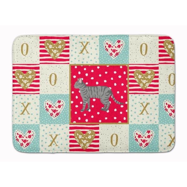 Carolines Treasures 19 x 27 in. Dragon Li No.3 Cat Love Machine Washable Memory Foam Mat CK5603RUG - main